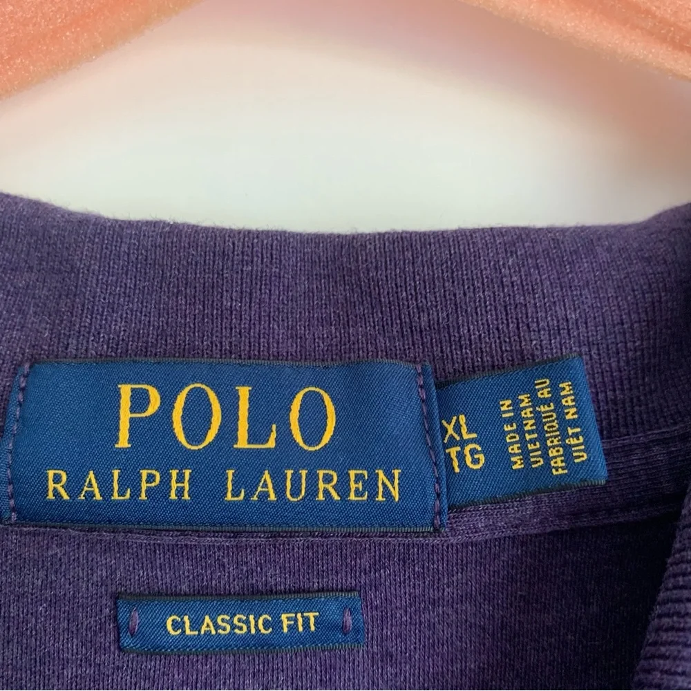 Polo by Ralph Lauren Men's Deep Purple Polo Shirt - Picture 5 of 6